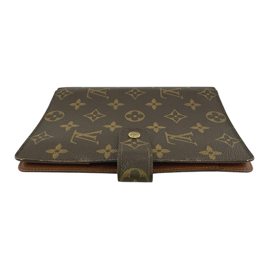 LOUIS VUITTON Notebook cover R20004 Monogram canvas Brown System notebook cover Monogram Agenda MM mens(Unisex) Used Authentic