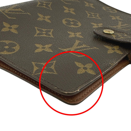 LOUIS VUITTON Notebook cover R20004 Monogram canvas Brown System notebook cover Monogram Agenda MM mens(Unisex) Used Authentic