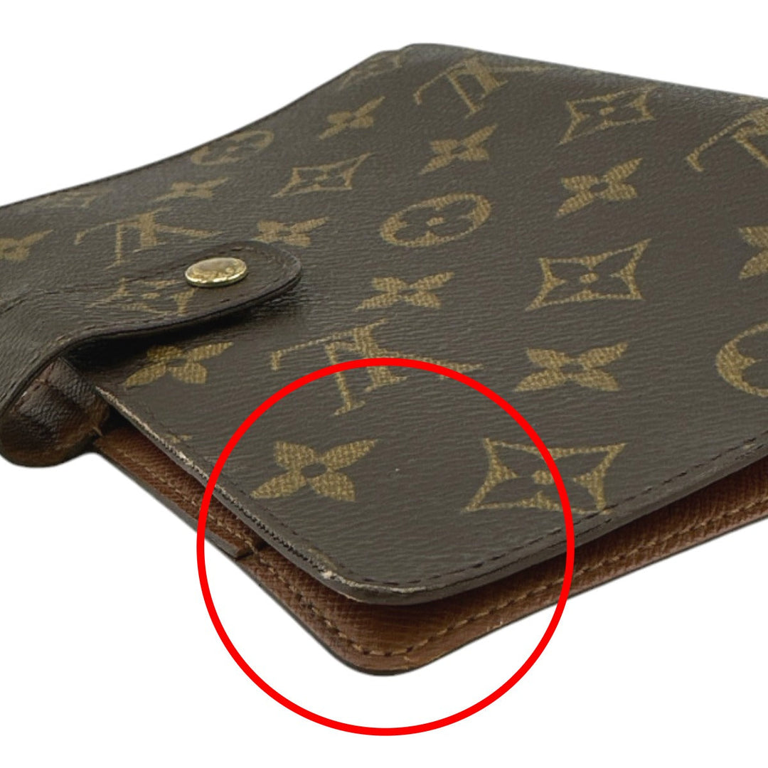 LOUIS VUITTON Notebook cover R20004 Monogram canvas Brown System notebook cover Monogram Agenda MM mens(Unisex) Used Authentic