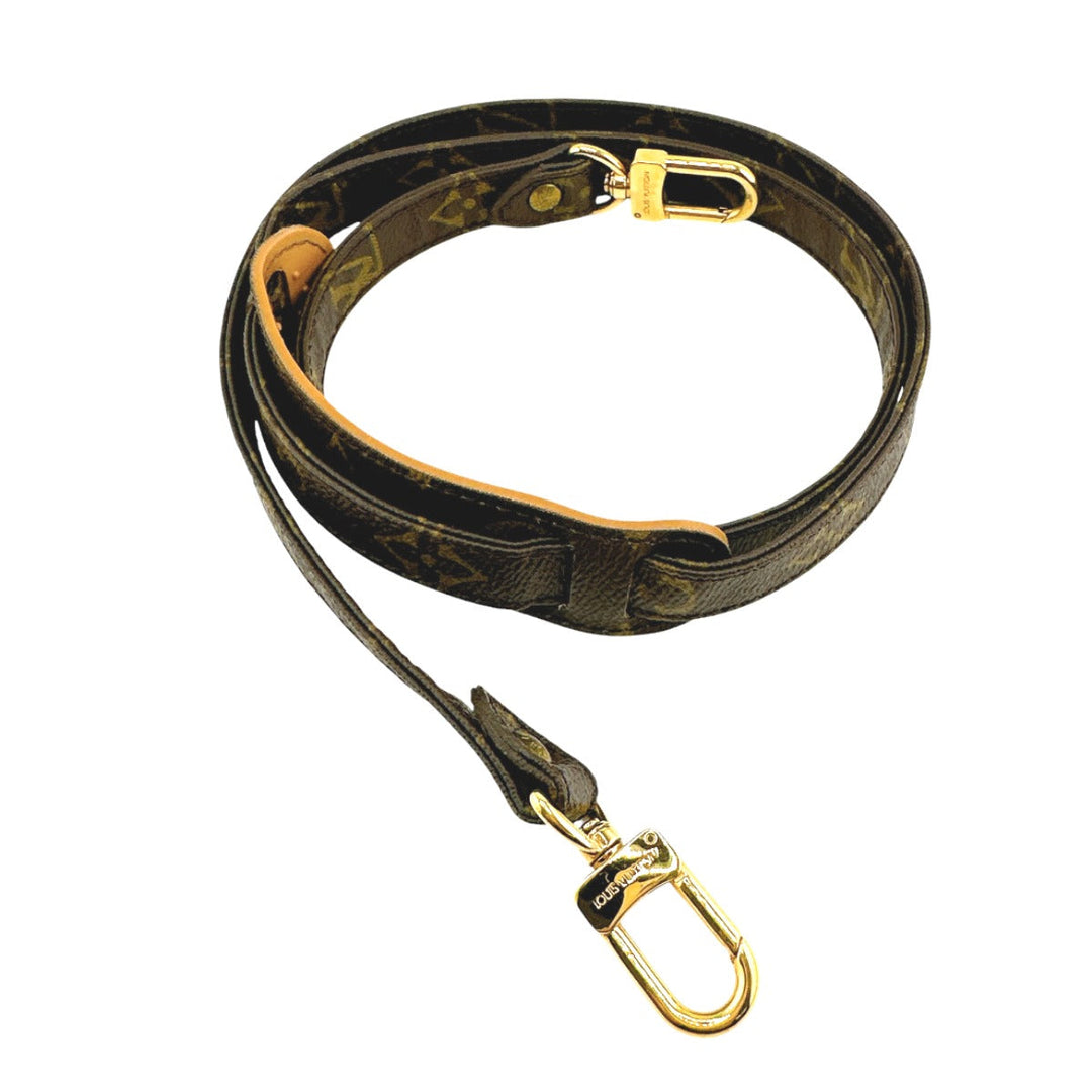 LOUIS VUITTON Shoulder strap J75011 Monogram canvas Brown strap Monogram With shoulder rest mens(Unisex) Used Authentic