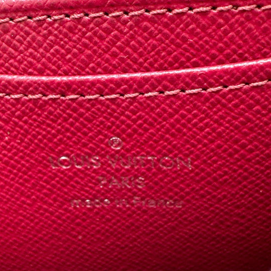 LOUIS VUITTON Coin case M60383 Epi Leather Red Coin case Epi Zip around purse Women Used Authentic