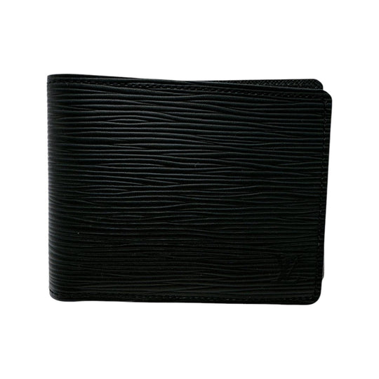 LOUIS VUITTON Bifold Wallet M60662 Epi Leather black Bifold Wallet Epi Portefeuille mens Used Authentic