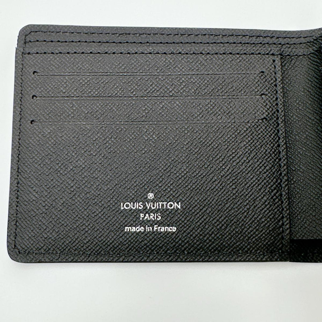 LOUIS VUITTON Bifold Wallet M60662 Epi Leather black Bifold Wallet Epi Portefeuille mens Used Authentic