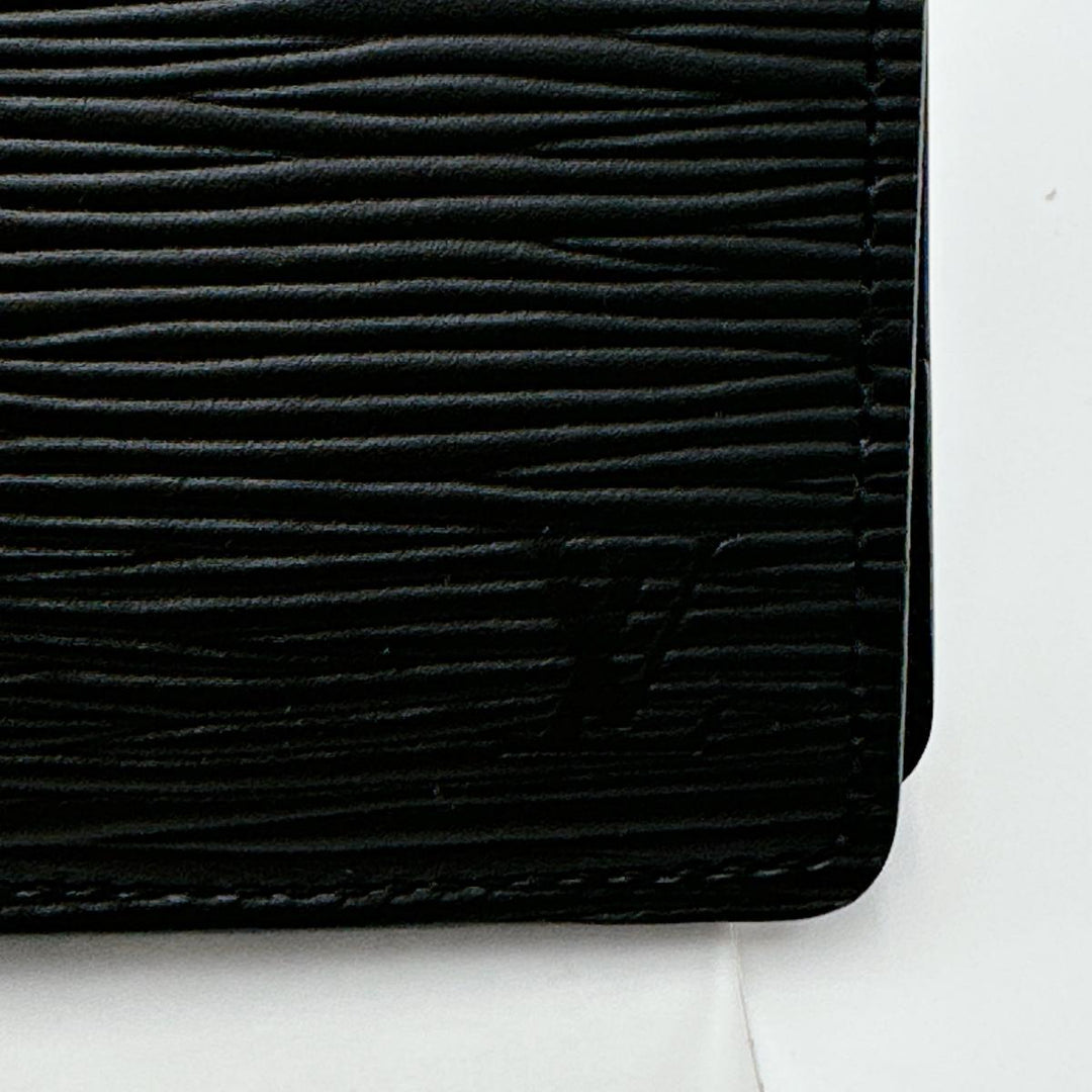 LOUIS VUITTON Bifold Wallet M60662 Epi Leather black Bifold Wallet Epi Portefeuille mens Used Authentic