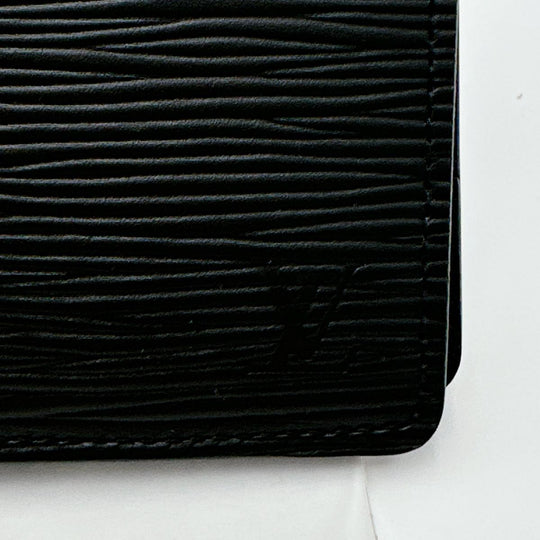 LOUIS VUITTON Bifold Wallet M60662 Epi Leather black Bifold Wallet Epi Portefeuille mens Used Authentic