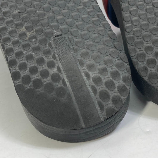 PRADA Sandals 4X3204 rubber black pool sandals flat sandals shoes logo mens 8 Used Authentic