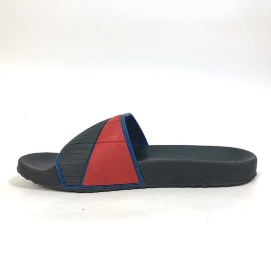 PRADA Sandals 4X3204 rubber black pool sandals flat sandals shoes logo mens 8 Used Authentic