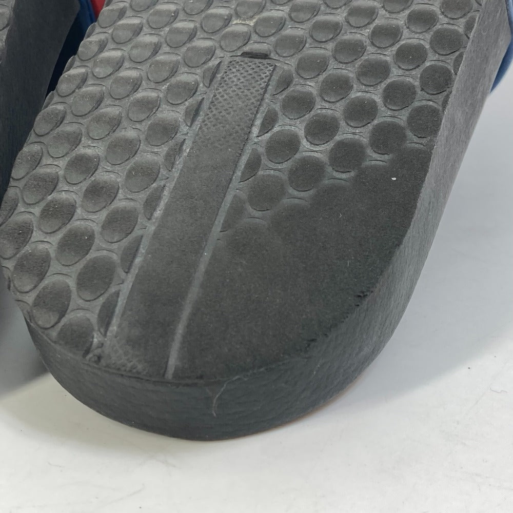 PRADA Sandals 4X3204 rubber black pool sandals flat sandals shoes logo mens 8 Used Authentic