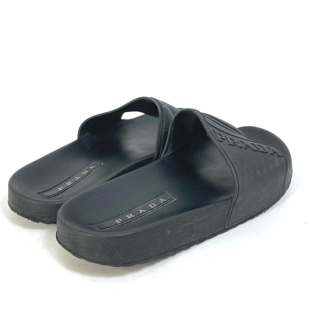 PRADA Sandals 4X3204 rubber black logo 6