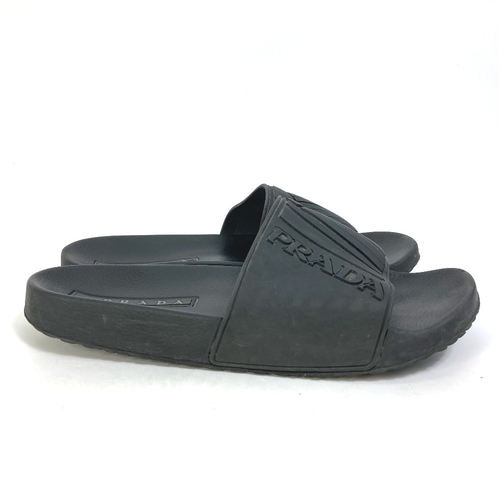 PRADA Sandals 4X3204 rubber black logo 6