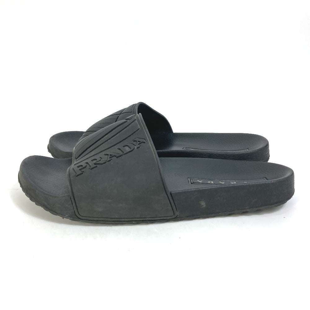 PRADA Sandals 4X3204 rubber black logo 6