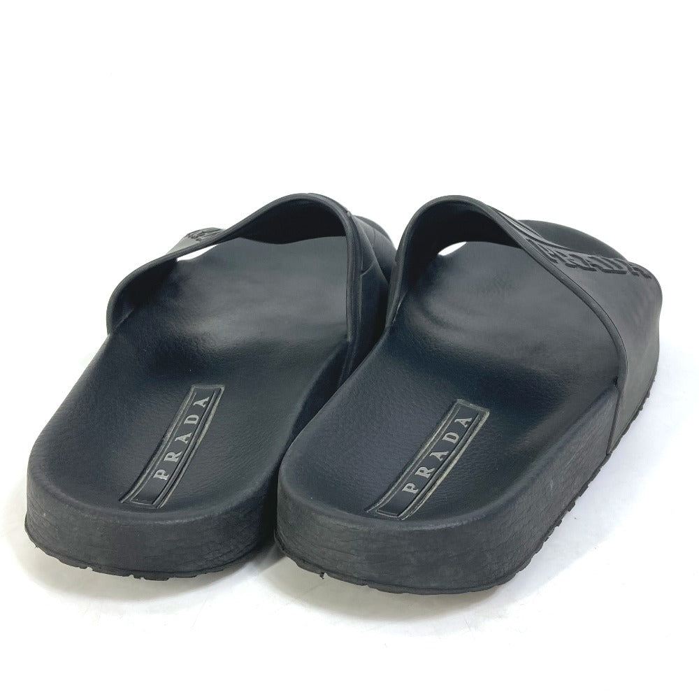 PRADA Sandals 4X3204 rubber black logo 6
