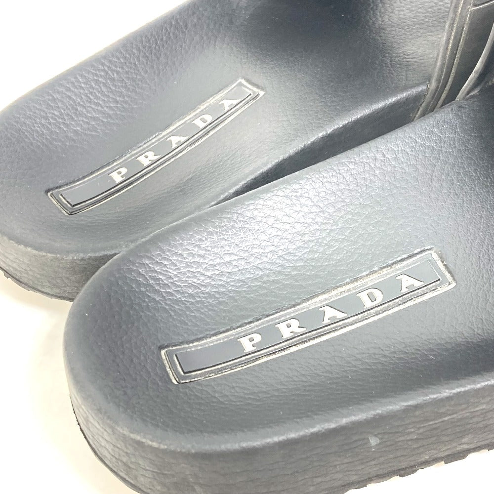 PRADA Sandals 4X3204 rubber black logo 6