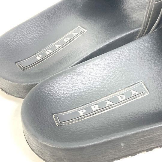 PRADA Sandals 4X3204 rubber black logo 6