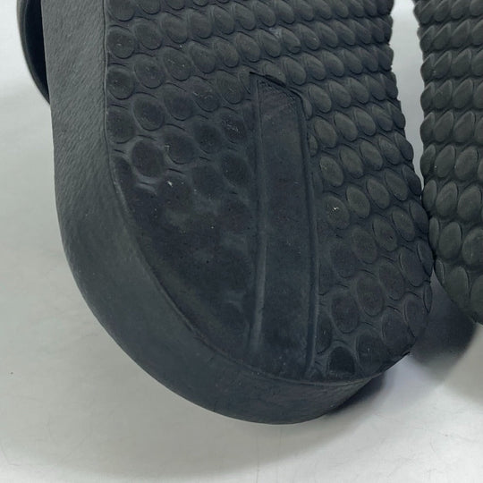 PRADA Sandals 4X3102 rubber black logo mens 7 Used Authentic