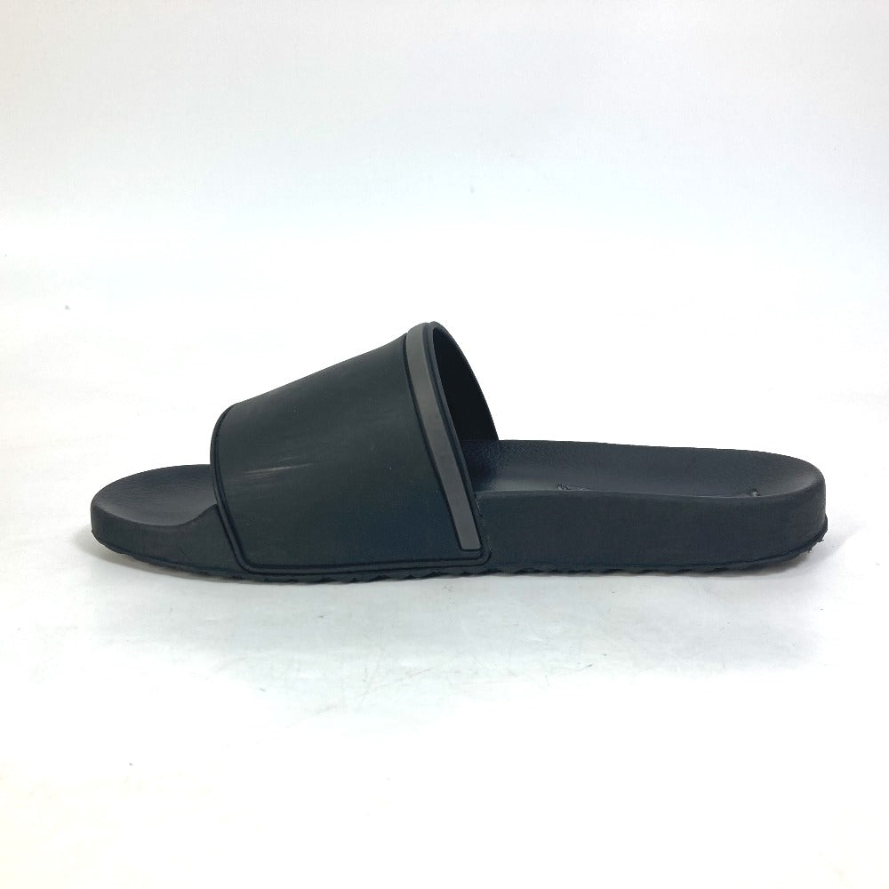 PRADA Sandals 4X3102 rubber black logo mens 7 Used Authentic