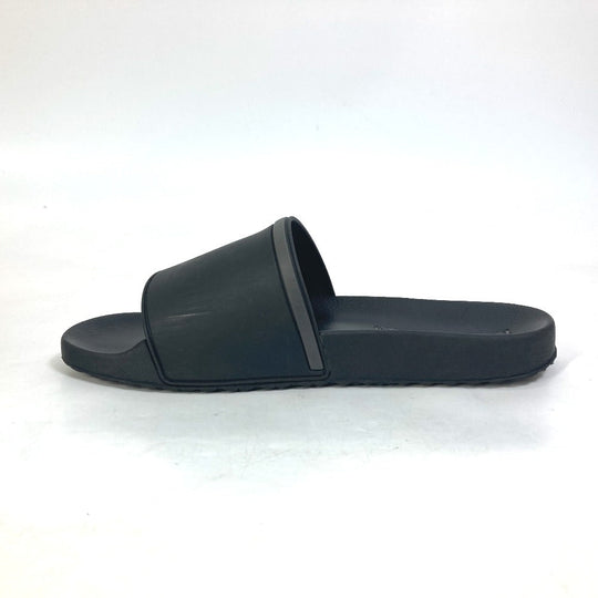PRADA Sandals 4X3102 rubber black logo mens 7 Used Authentic
