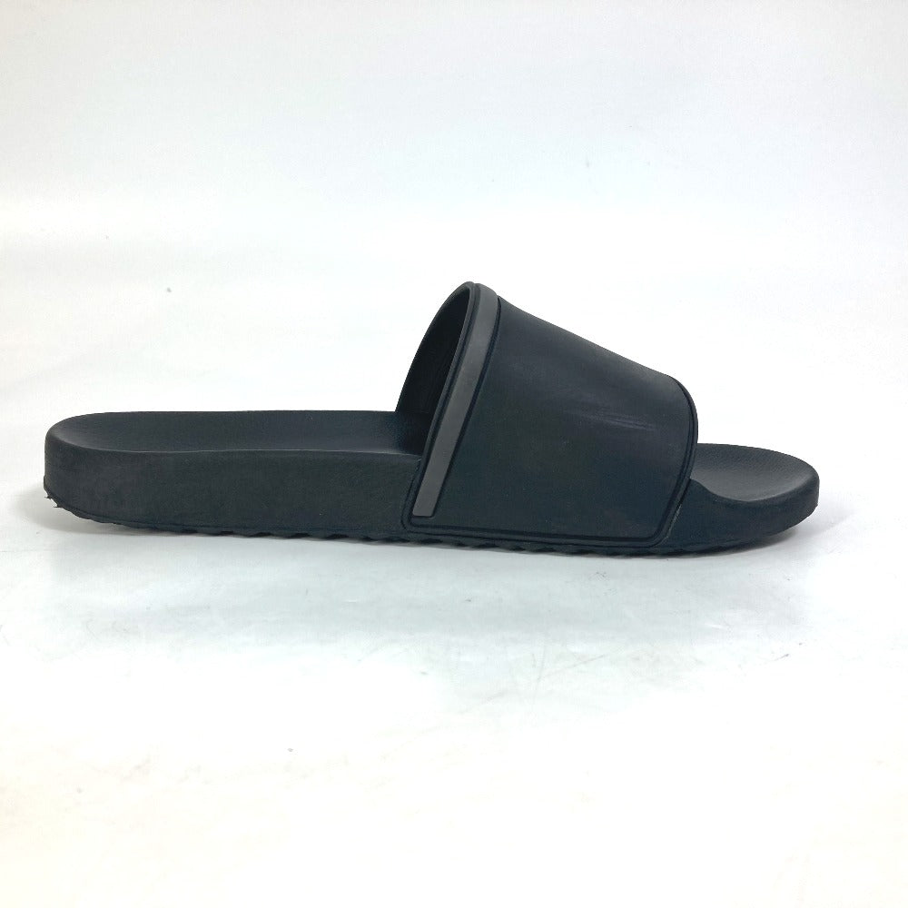 PRADA Sandals 4X3102 rubber black logo mens 7 Used Authentic