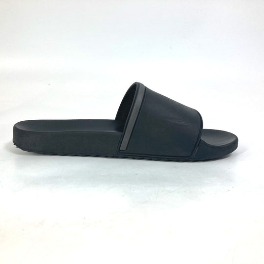 PRADA Sandals 4X3102 rubber black logo mens 7 Used Authentic