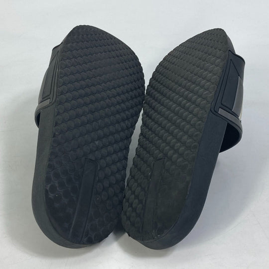 PRADA Sandals 4X3102 rubber black logo mens 7 Used Authentic