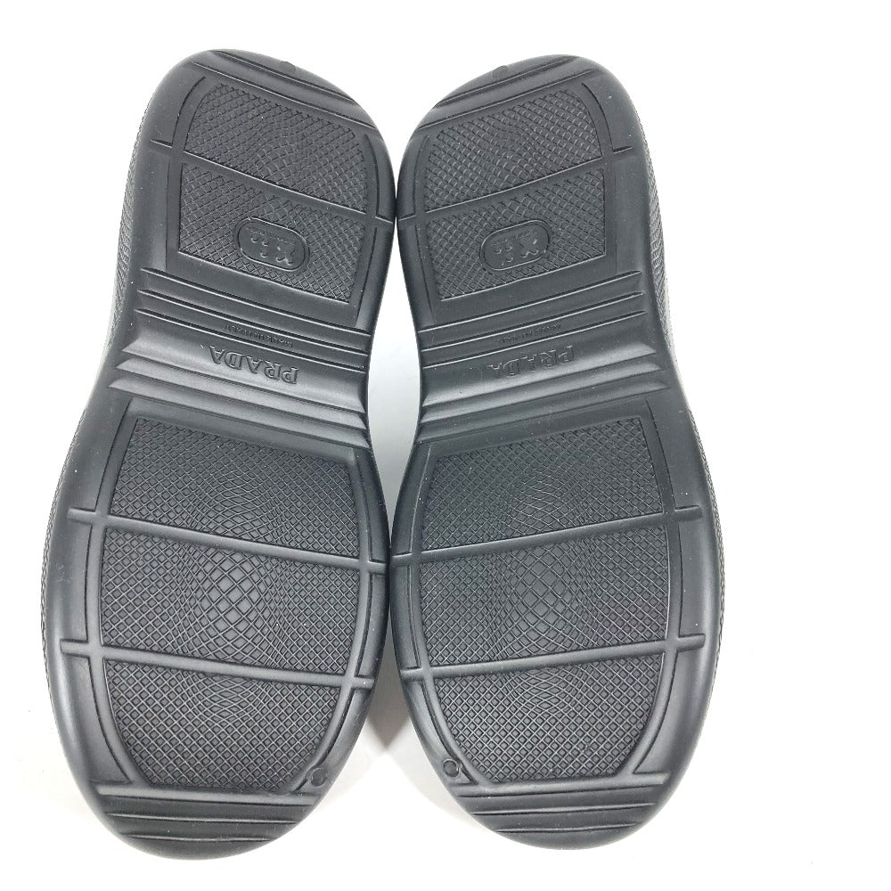 PRADA Sandals rubber black Beach sandal Triangle logo 36