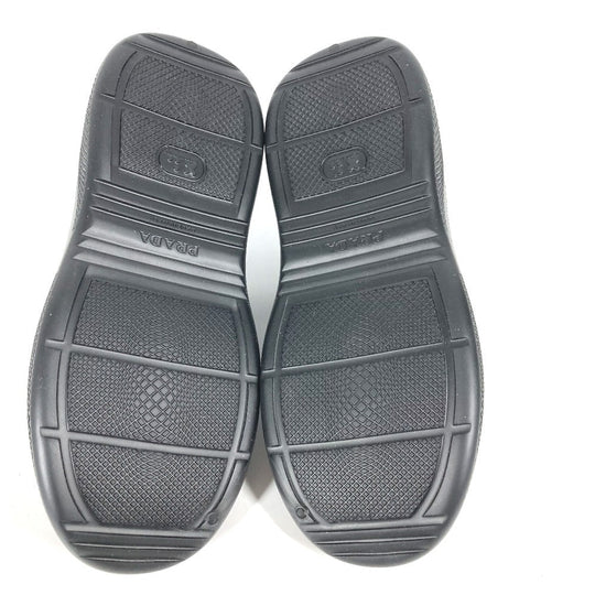 PRADA Sandals rubber black Beach sandal Triangle logo 36