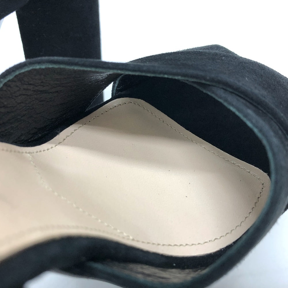 PRADA Sandals 1XP882 suede black strap Women 36 Used Authentic