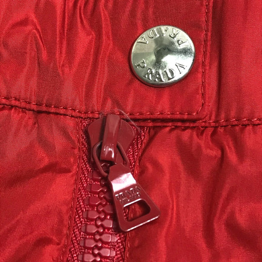 PRADA Shorts 1H2055 Nylon Red PRADA Sports With logo mens 40 Used Authentic