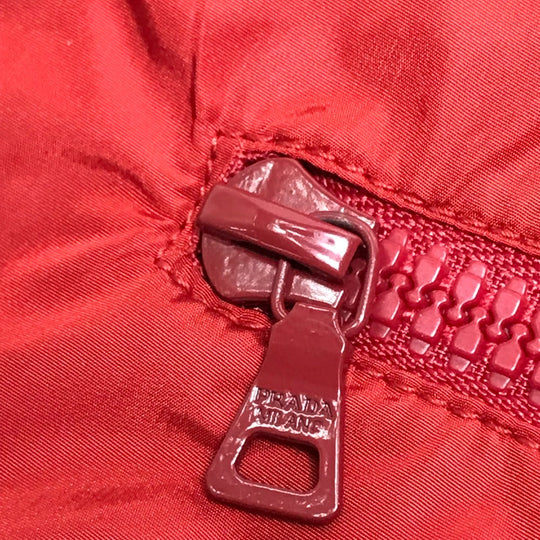 PRADA Shorts 1H2055 Nylon Red PRADA Sports With logo mens 40 Used Authentic