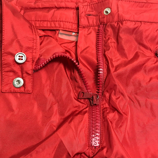 PRADA Shorts 1H2055 Nylon Red PRADA Sports With logo mens 40 Used Authentic