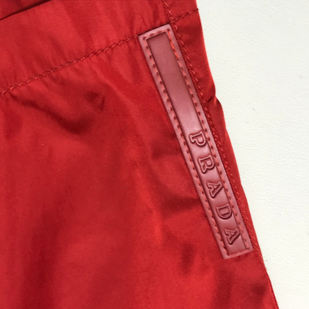 PRADA Shorts 1H2055 Nylon Red PRADA Sports With logo mens 40 Used Authentic