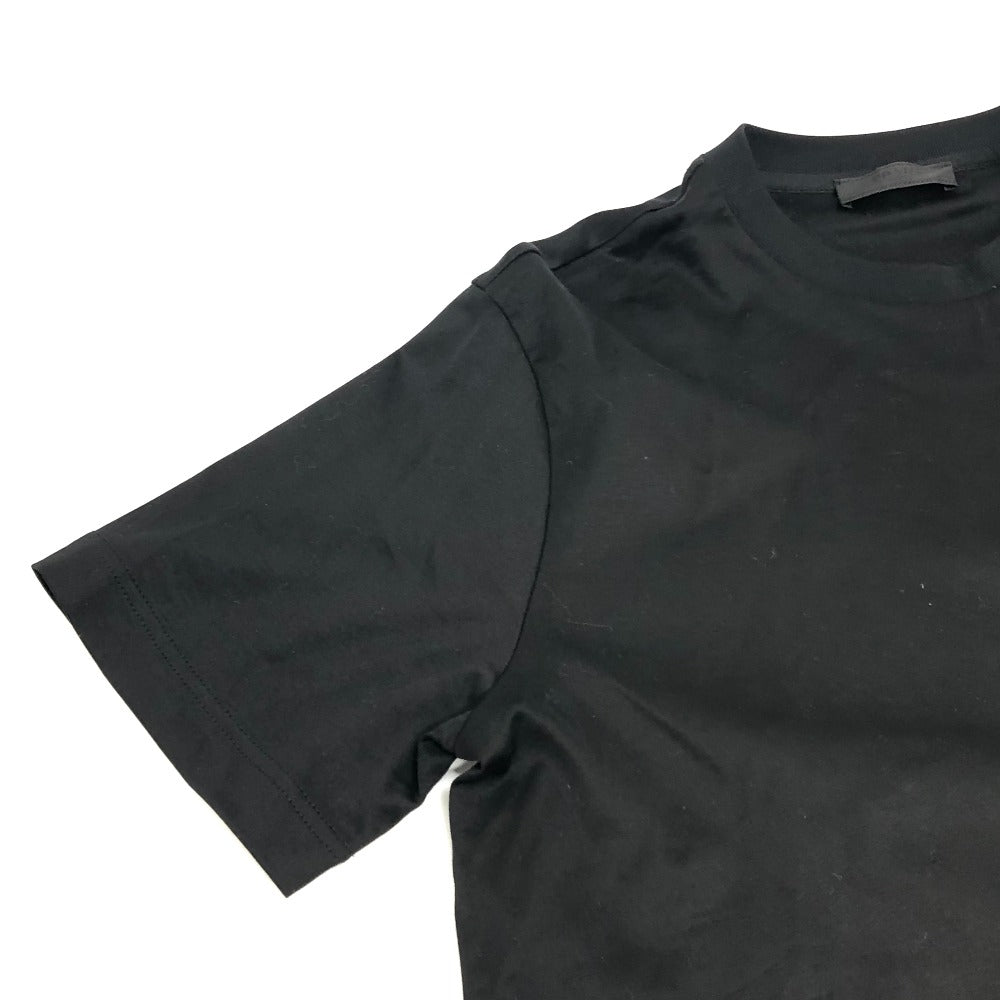 PRADA Short sleeve T-shirt UJN656 cotton black Interlock mens ‚r Used Authentic