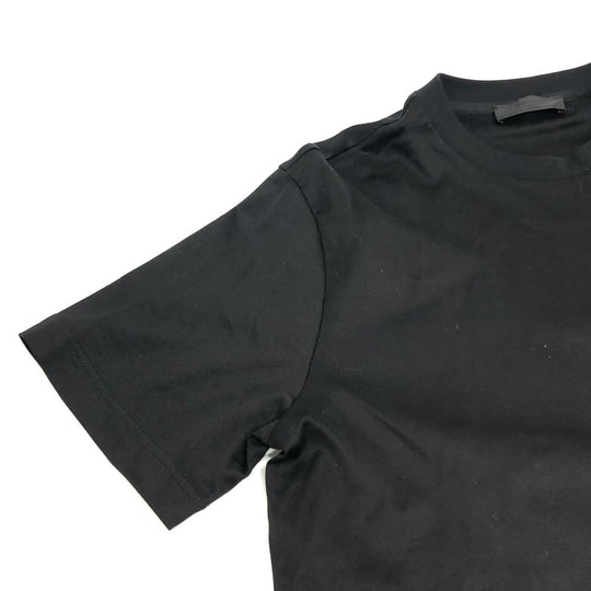 PRADA Short sleeve T-shirt UJN656 cotton black Interlock mens ‚r Used Authentic