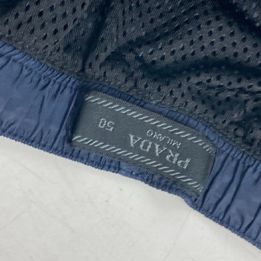 PRADA Shorts Nylon Navy Half pants shorts logo mens 50 Used Authentic