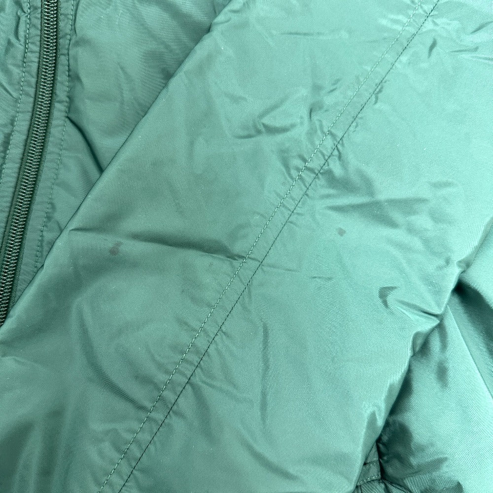 PRADA Jacket Nylon green Hoodie Long Sleeve Triangle plate with triangle logo Women 36 Used Authentic