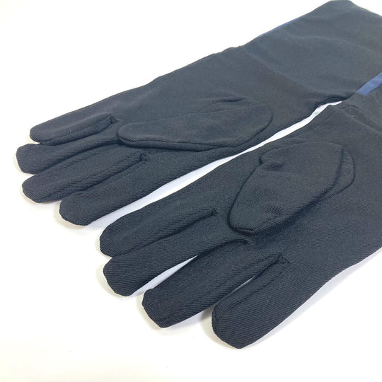 PRADA Glove 2G0980 Nylon canvas black test GUANTI logo mens 9 Used Authentic