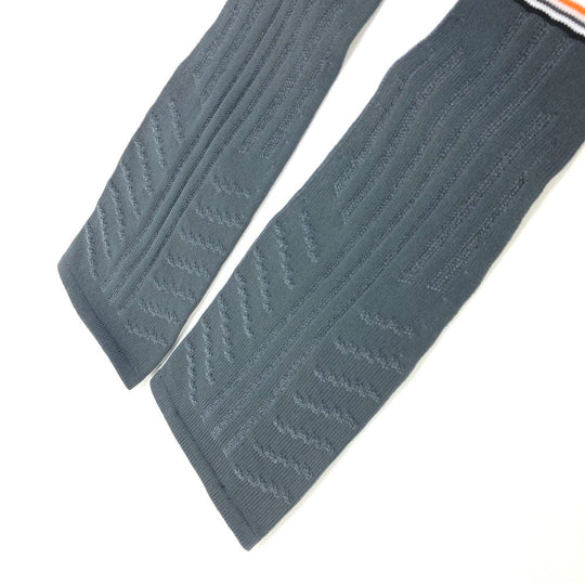 PRADA gloves 27388 polyester gray logo Women L Used Authentic