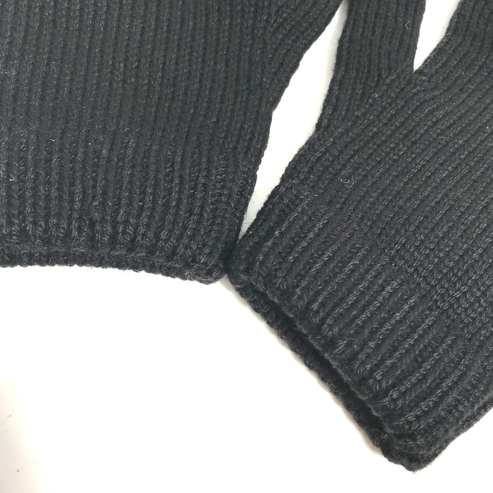 PRADA gloves wool black Glove key key design Women L Used Authentic