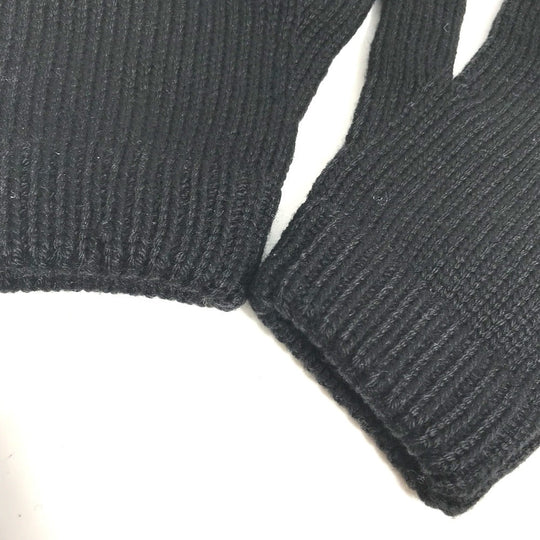 PRADA gloves wool black Glove key key design Women L Used Authentic