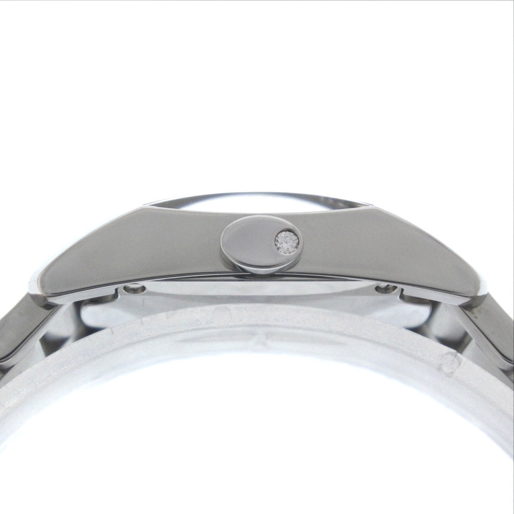 Baume & Mercier Watches Quartz Stainless Steel Silver Diamond Bezel Diamant Women Used Authentic