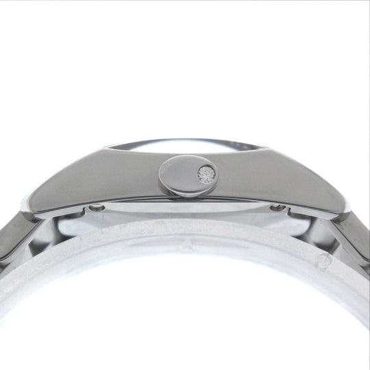 Baume & Mercier Watches Quartz Stainless Steel Silver Diamond Bezel Diamant Women Used Authentic