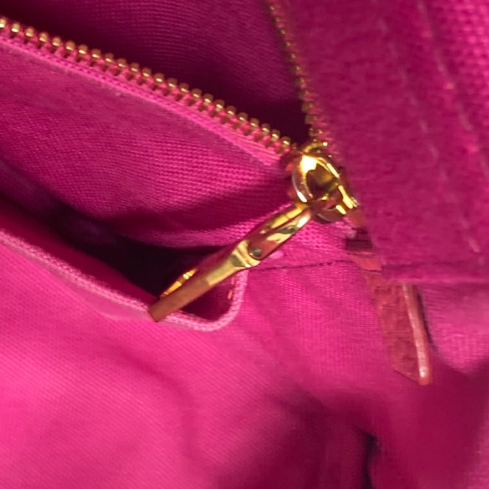 PRADA Tote Bag canvas pink Canapa Women Used Authentic