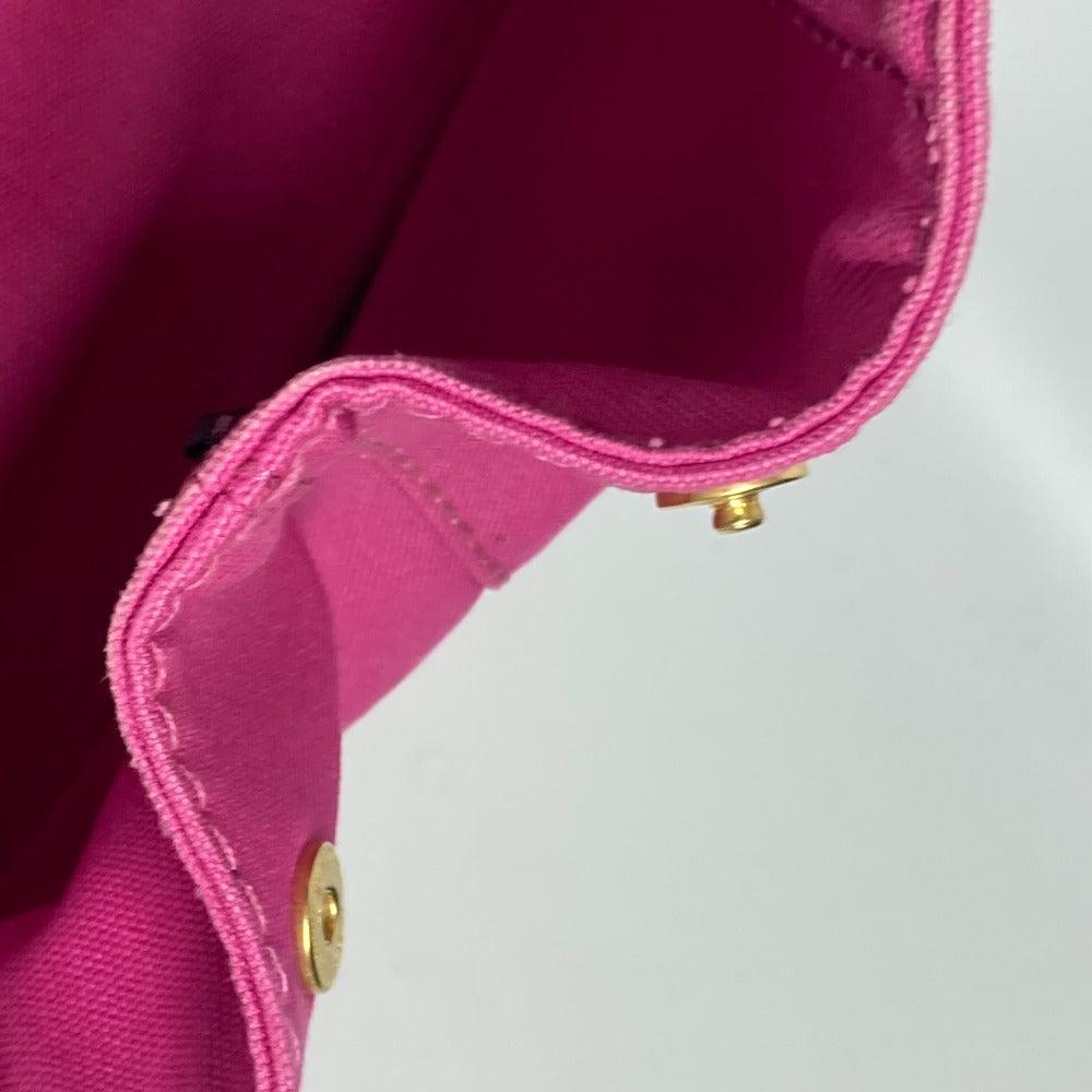PRADA Tote Bag canvas pink Canapa Women Used Authentic