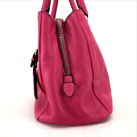 PRADA Handbag BN2853 leather pink Viterodino Women Used Authentic