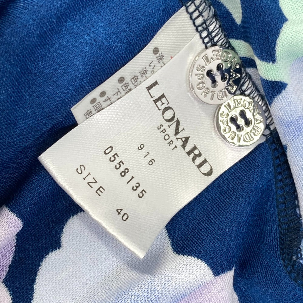LEONARD cardigan polyester Navy Outerwear floral pattern flower 40