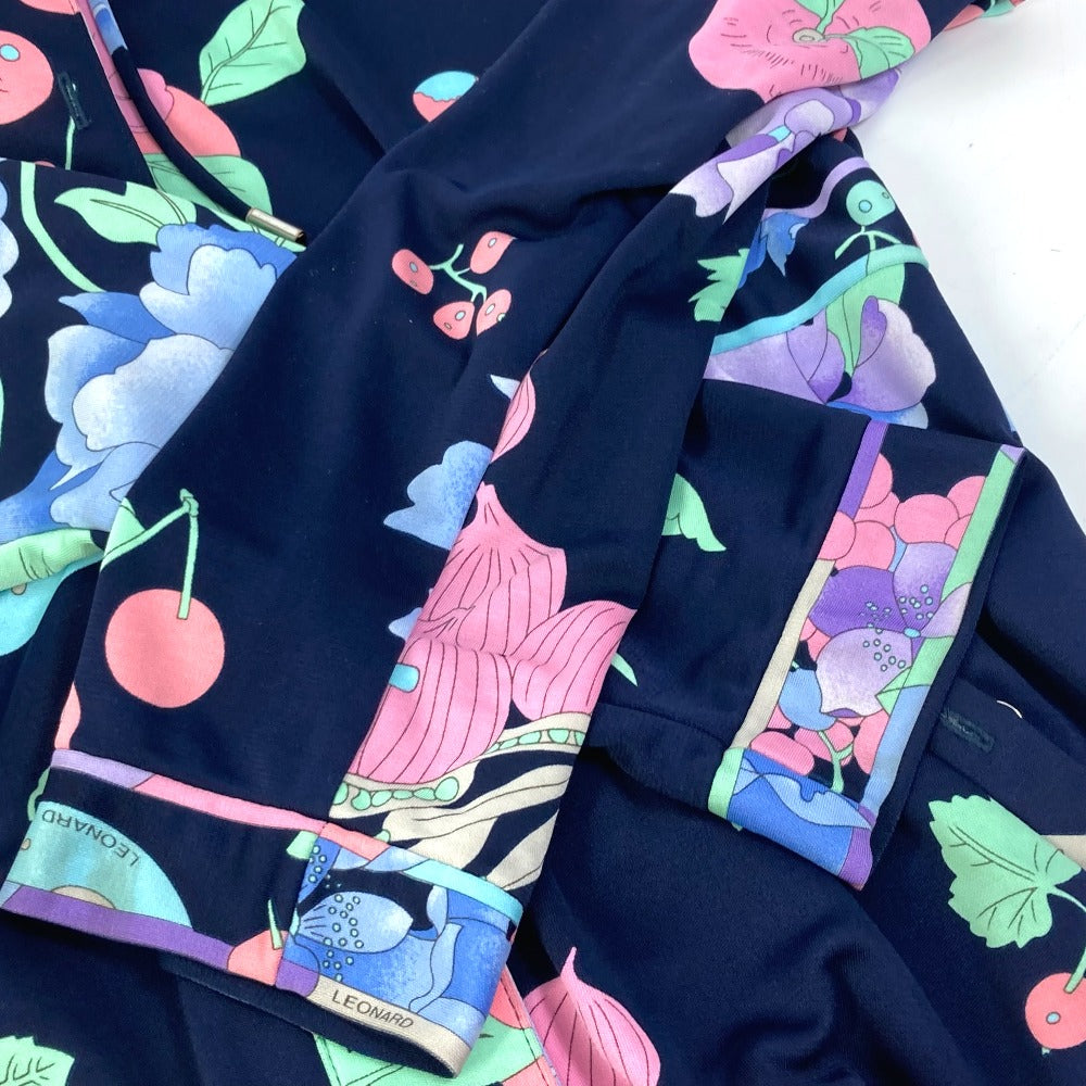 LEONARD cardigan polyester Navy Outerwear floral pattern flower 40