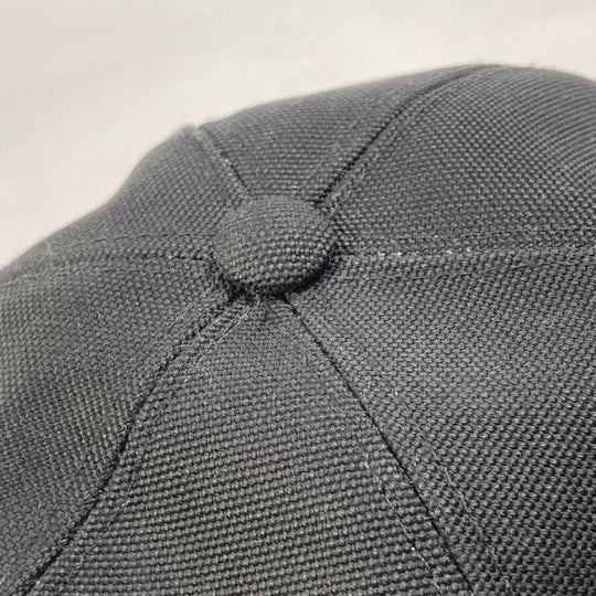 PRADA cap cotton black logo mens M Used Authentic