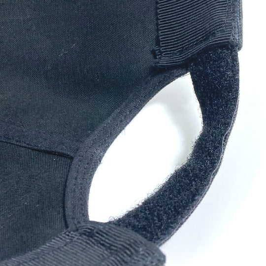 PRADA cap cotton black logo mens M Used Authentic