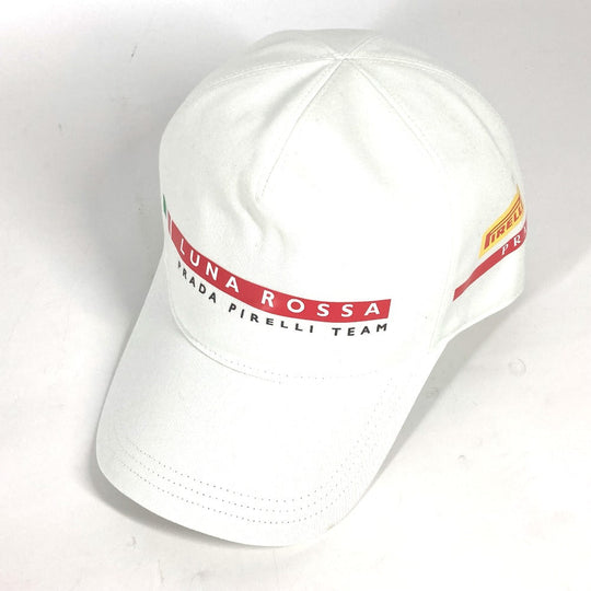 PRADA cap cotton white logo LunaRosa Luna Rossa S