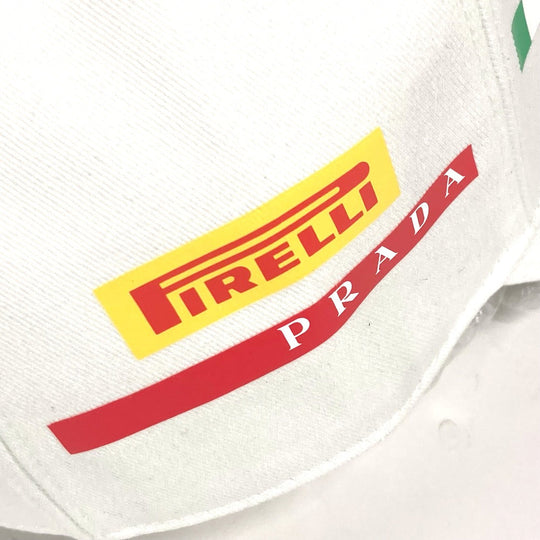 PRADA cap cotton white logo LunaRosa Luna Rossa S
